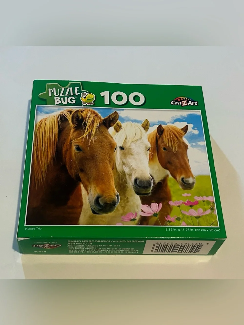 New “Horses Trio” Puzzle 100 Pieces 8.75” x 11.25” Puzzlebug Cra-Z-Art Horse